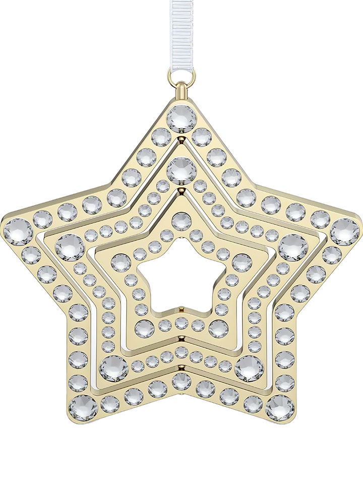 Swarovski Kryształowa gwiazda w kolorze złotym rozmiar: onesize
