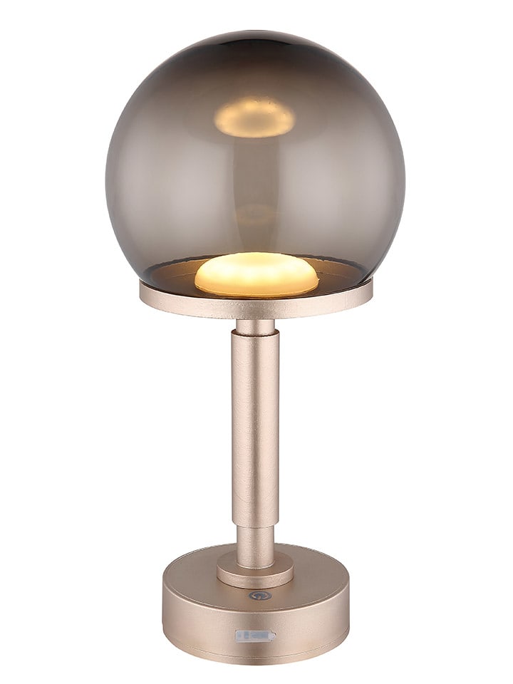 Globo lighting Lampa stołowa LED w kolorze kremowo-szarym - wys. 31,5 x Ø 15 cm rozmiar: onesize