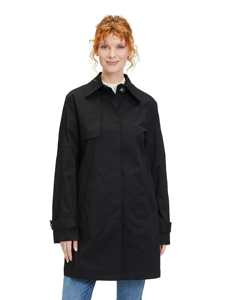 AMBER & JUNE Płaszcz przejściowy w kolorze czarnym rozmiar: 40
