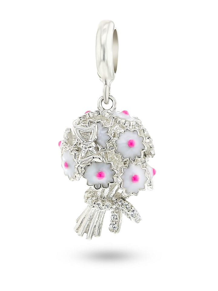 CHARM'S Srebrna zawieszka z cyrkoniami rozmiar: onesize