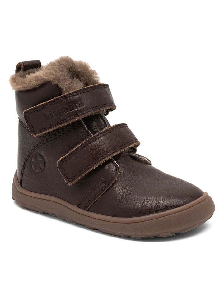 bisgaard Skórzane buty "Emil" w kolorze brązowym do chodzenia na boso rozmiar: 28