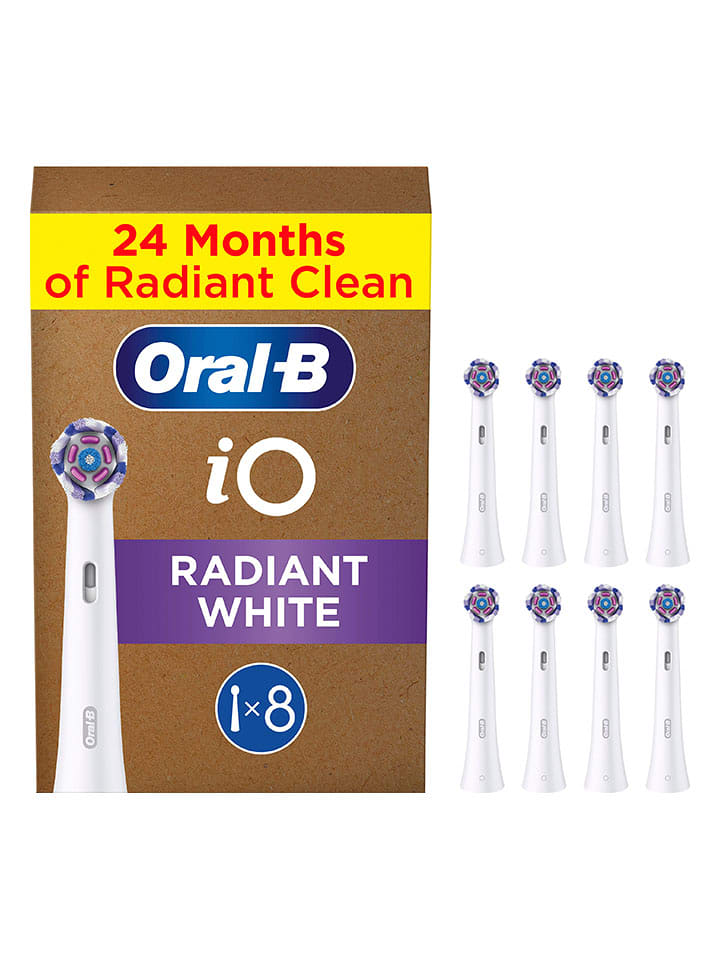 Oral-B Wymienne końcówki (8 szt.) "iO Radiant White" w kolorze białym rozmiar: onesize