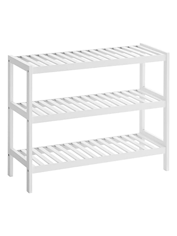 Songmics Regał w kolorze białym na buty - 70 x 55 x 26 cm rozmiar: onesize