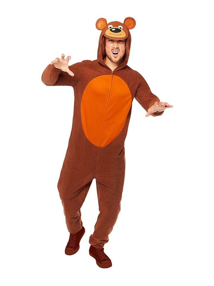 amscan Kombinezon kostiumowy "Bear" w kolorze jasnobrązowym rozmiar: M/L