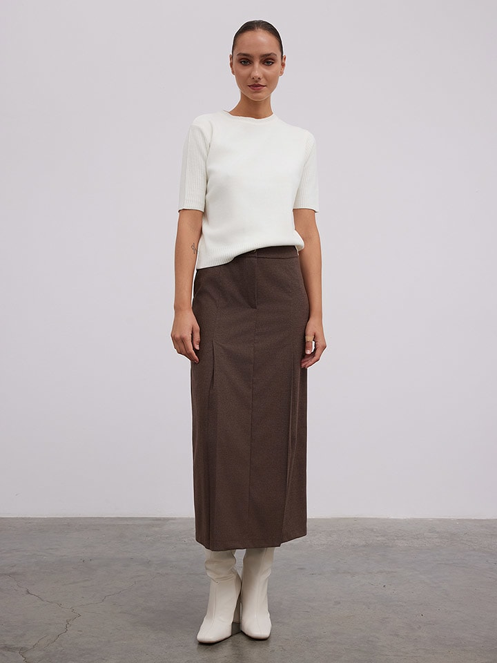 BGN Spódnica w kolorze brązowym rozmiar: 40