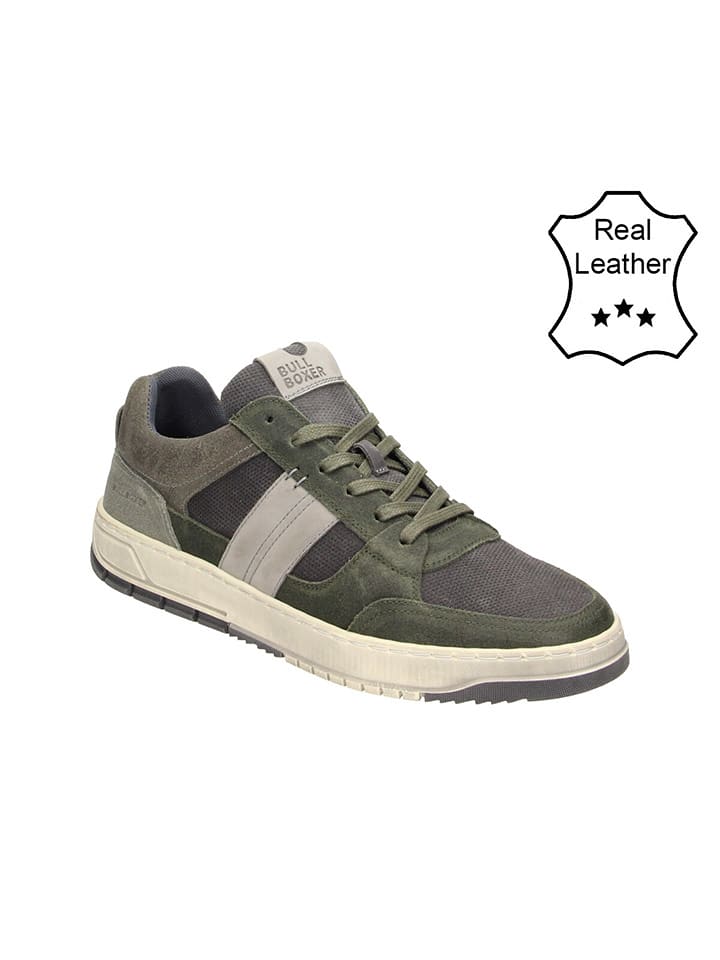 Bullboxer Skórzane sneakersy w kolorze szarym rozmiar: 44