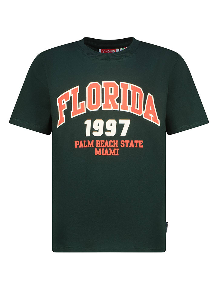 Vingino Koszulka w kolorze ciemnozielonym rozmiar: 104