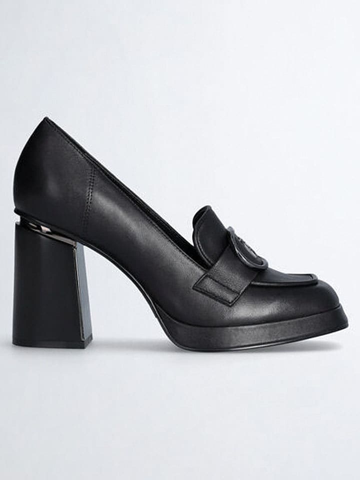 Liu Jo Skórzane czółenka w kolorze czarnym rozmiar: 39