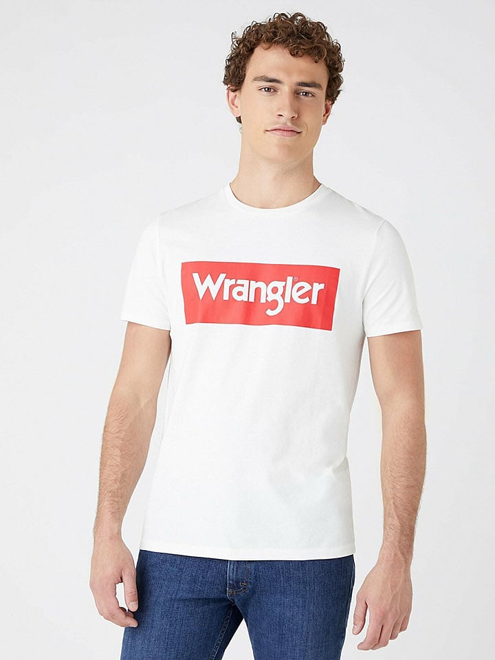 Wrangler Koszulka w kolorze białym rozmiar: L