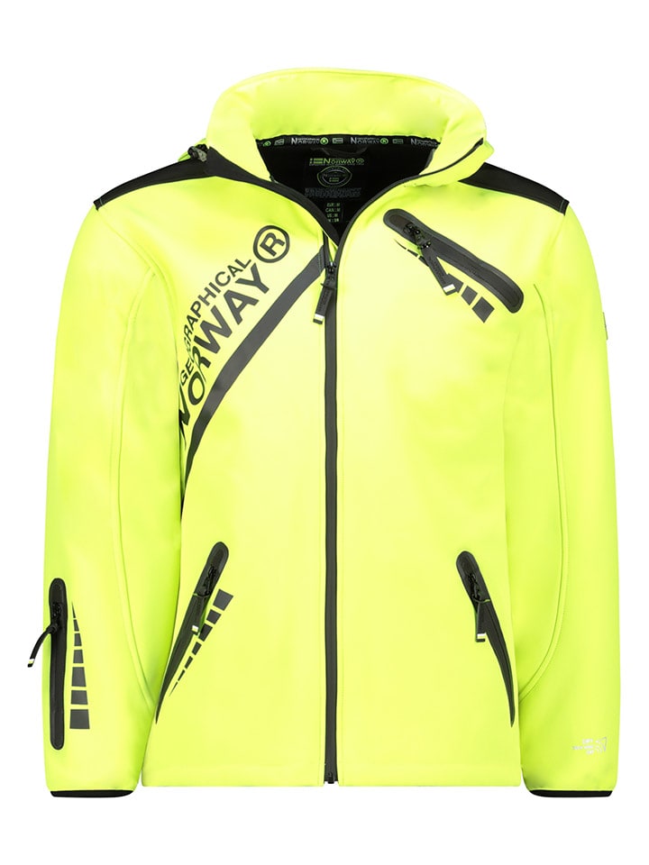 Geographical Norway Kurtka softshellowa "Twopac" w kolorze żółtym rozmiar: L