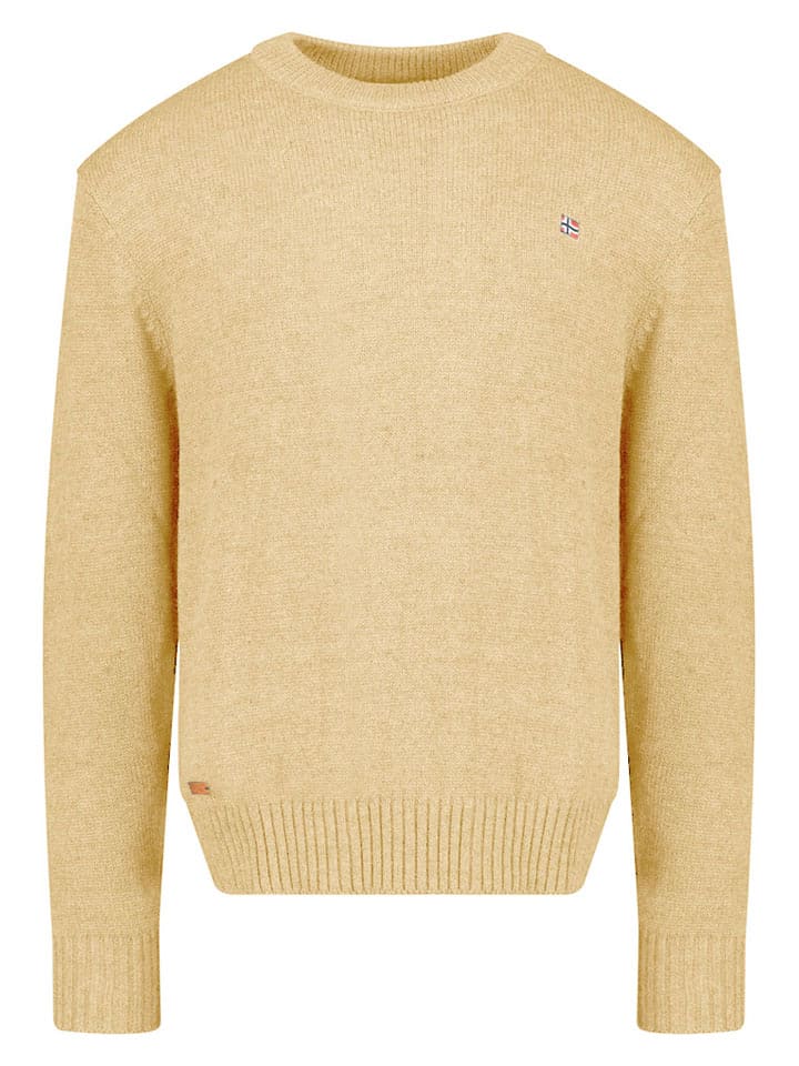 Geographical Norway Sweter "Flinder" w kolorze żółtym rozmiar: S