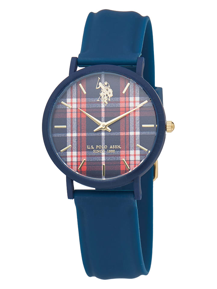 U.S. Polo Assn. Zegarek kwarcowy w kolorze granatowo-czerwono-białym rozmiar: onesize
