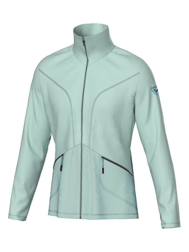 ROSSIGNOL Dwustronna kurtka polarowa "Blackside" w kolorze turkusowym rozmiar: S