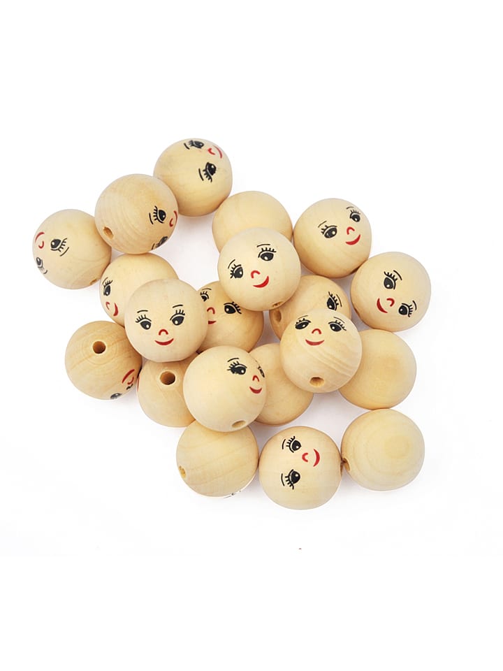 Playbox Drewniane kulki (20 szt.) w kolorze brązowym rozmiar: onesize