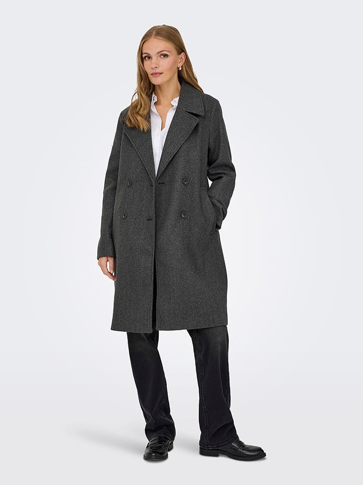 ONLY Płaszcz przejściowy w kolorze antracytowym rozmiar: S