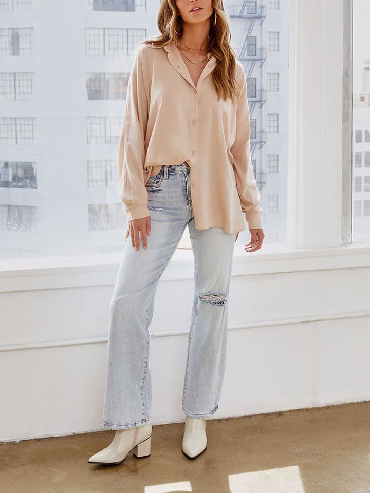 LA Angels Koszula w kolorze beżowym rozmiar: S