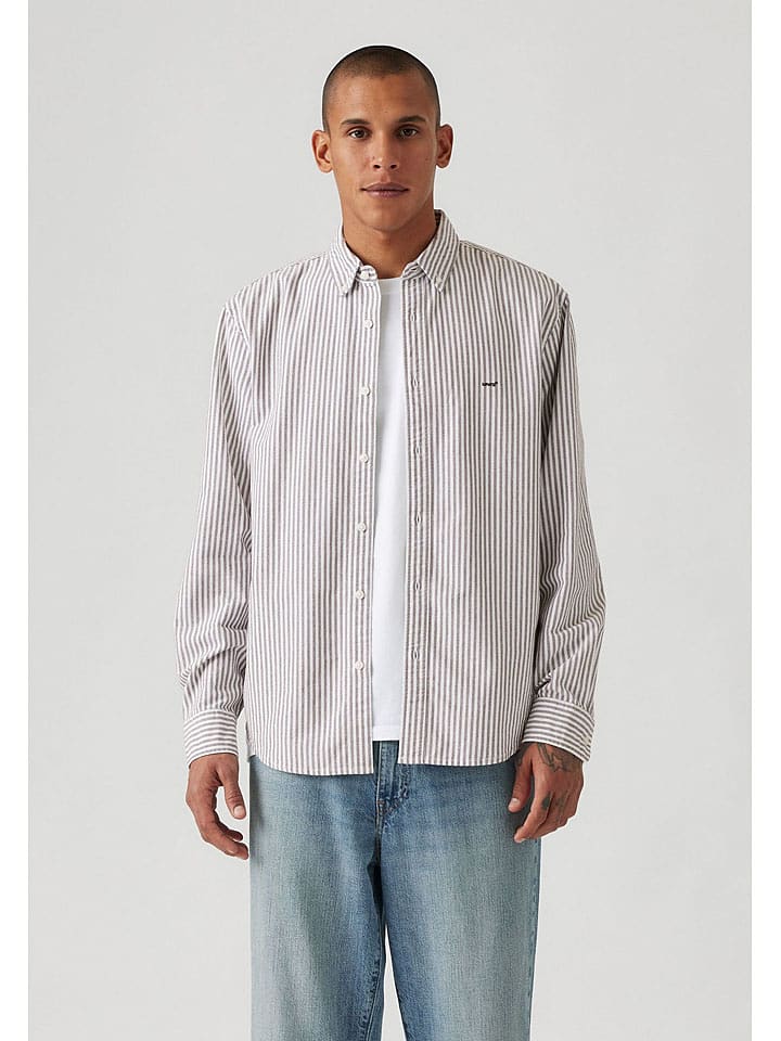 Levi´s Koszula - Relaxed fit - w kolorze biało-antracytowym rozmiar: M