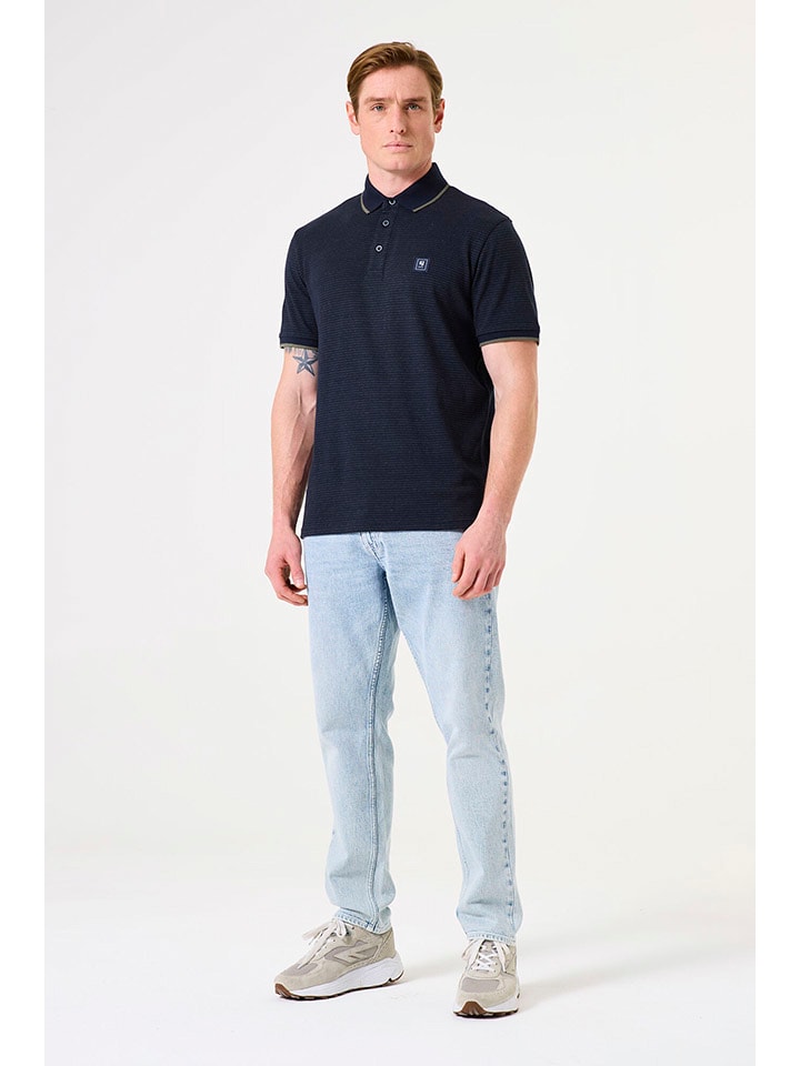 Garcia Koszulka polo w kolorze granatowym rozmiar: XL