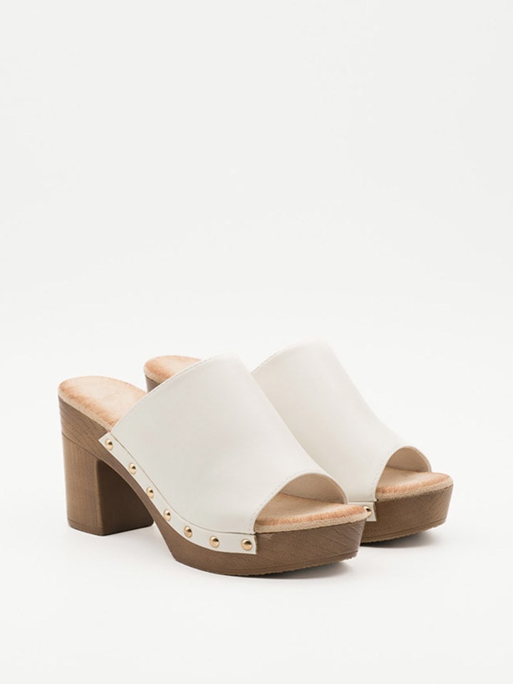 Bellucci Klapki w kolorze białym rozmiar: 40