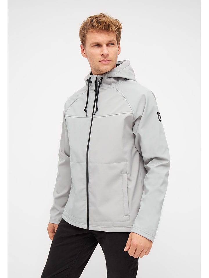 Derbe Kurtka przeciwdeszczowa w kolorze szarym rozmiar: M