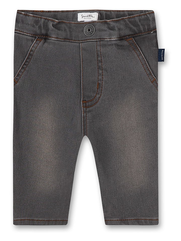 Sanetta Kidswear Dżinsy w kolorze antracytowym rozmiar: 86