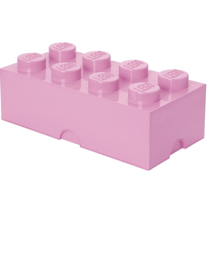 LEGO Pojemnik "Brick 8" w kolorze jasnoróżowym - 50 x 18 x 25 cm rozmiar: onesize