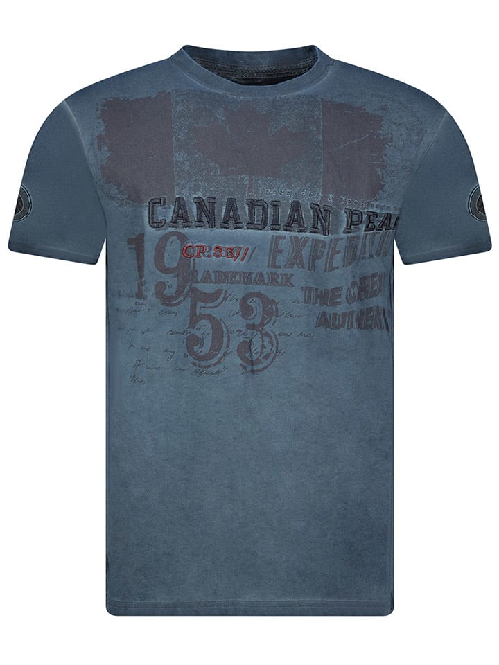 Canadian Peak Koszulka "Jeleganteak" w kolorze granatowym rozmiar: S