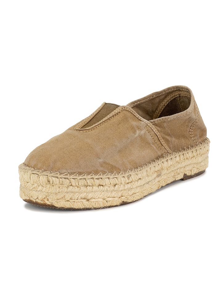 natural world Espadryle w kolorze jasnobrązowym rozmiar: 39