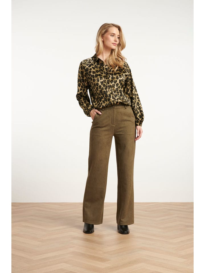 Smashed Lemon Spodnie w kolorze khaki rozmiar: 3XL