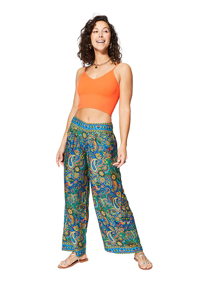 Ipanima Spodnie w kolorze niebiesko-zielonym rozmiar: 38/40