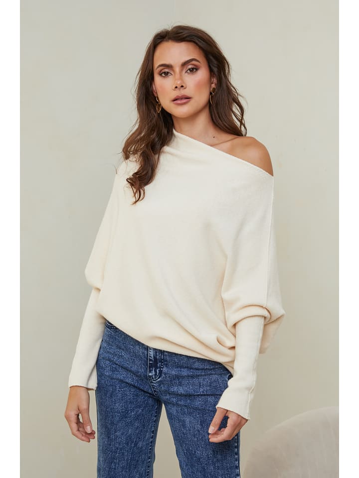 Joséfine Sweter "Isaszeg" w kolorze kremowym rozmiar: L