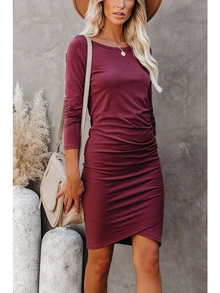 Milan Kiss Sukienka w kolorze burgundowym rozmiar: XL