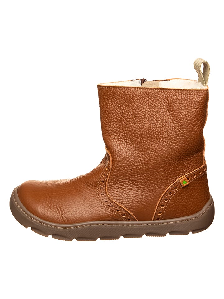 El Naturalista Skórzane botki zimowe w kolorze jasnobrązowym rozmiar: 30