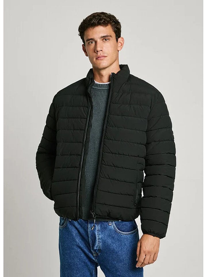 Pepe Jeans Kurtka pikowana "Tomi" w kolorze czarnym rozmiar: L