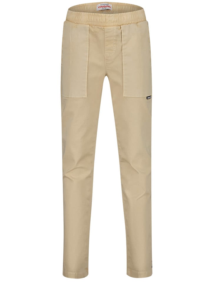 Vingino Spodnie chino w kolorze beżowym rozmiar: 116