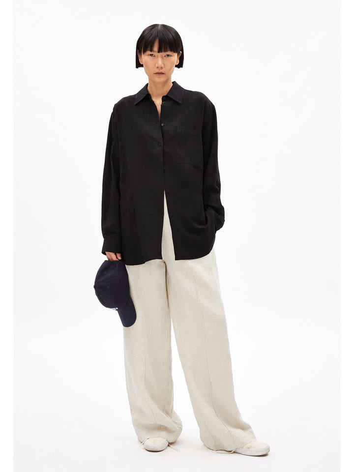 armedangels Bluzka "Maalgaa" w kolorze czarnym rozmiar: S