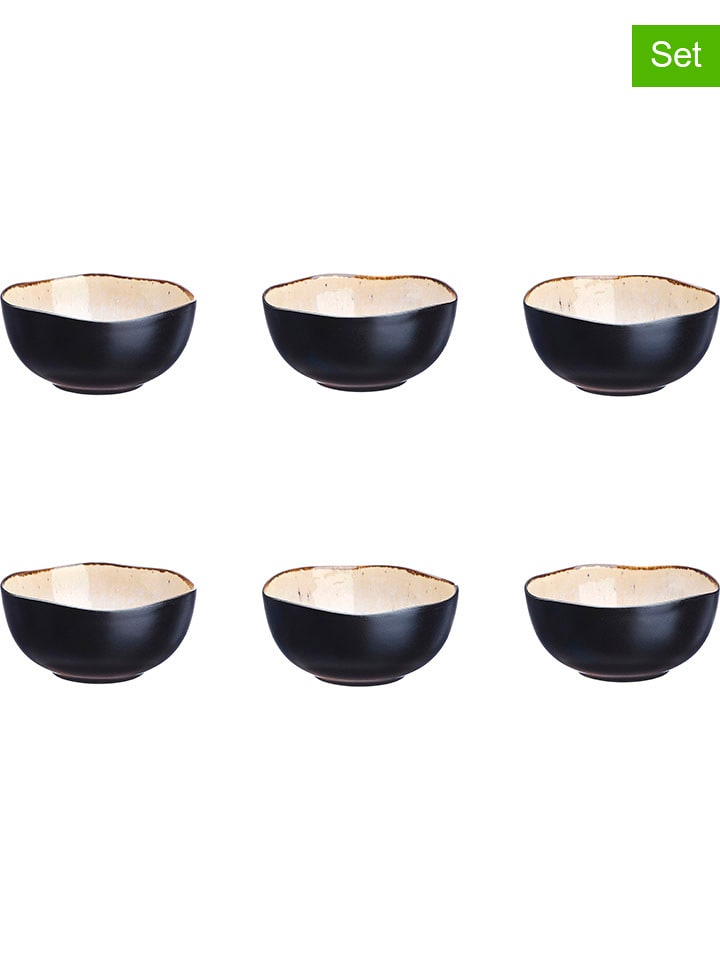 Björn Miski (6 szt.) "Iris" w kolorze kremowo-czarnym - Ø 12 cm rozmiar: onesize