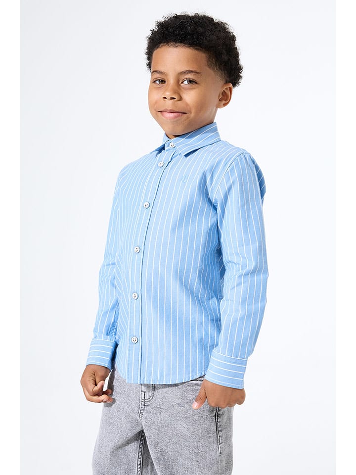 Garcia Koszula w kolorze błękitno-białym rozmiar: 116/122