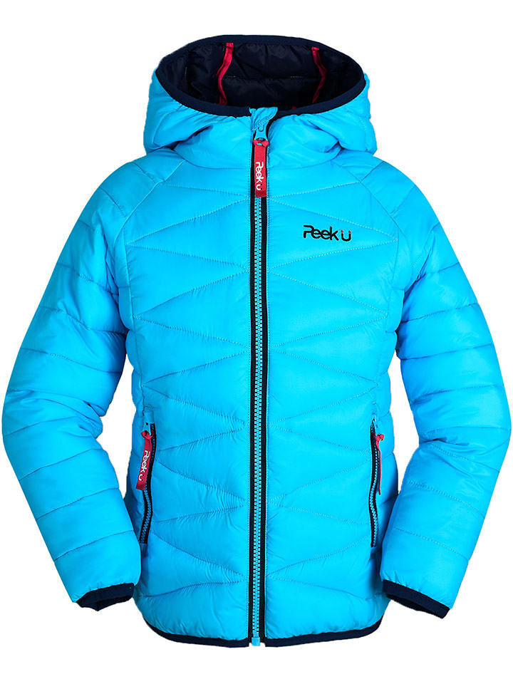 Peek U Całoroczna kurtka pikowana "Oceana" w kolorze turkusowym rozmiar: 152