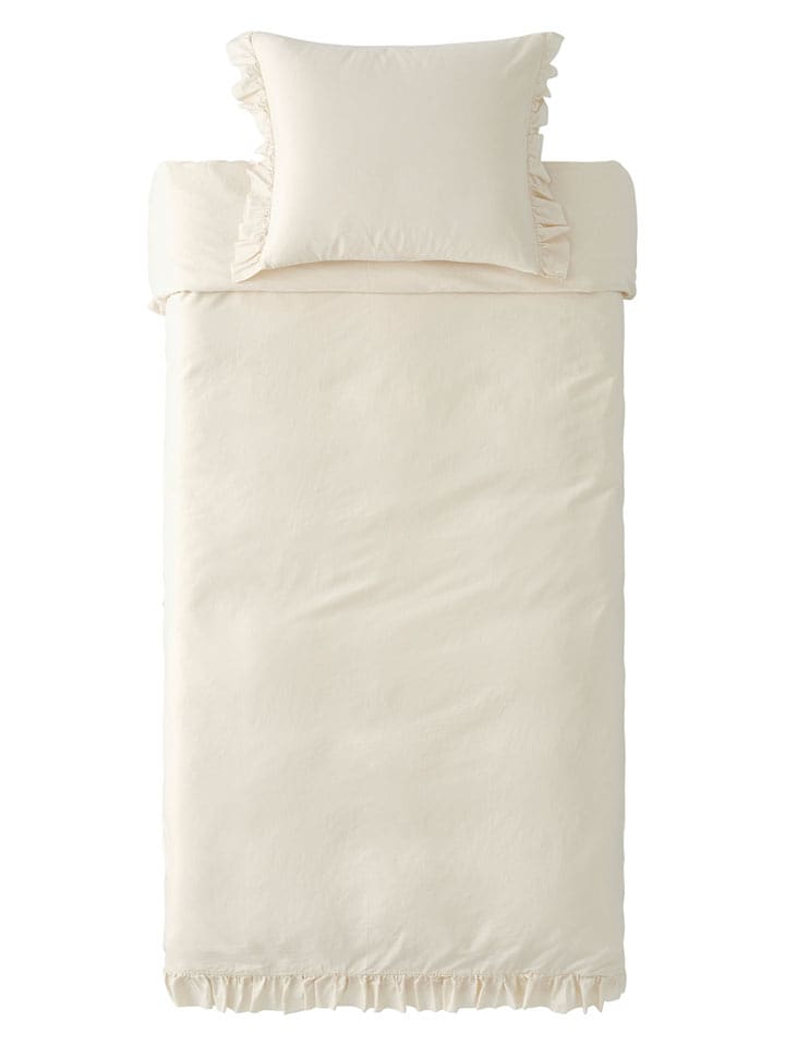 Ellos Home Komplet pościeli "Gloria" w kolorze kremowym rozmiar: 150x210 cm