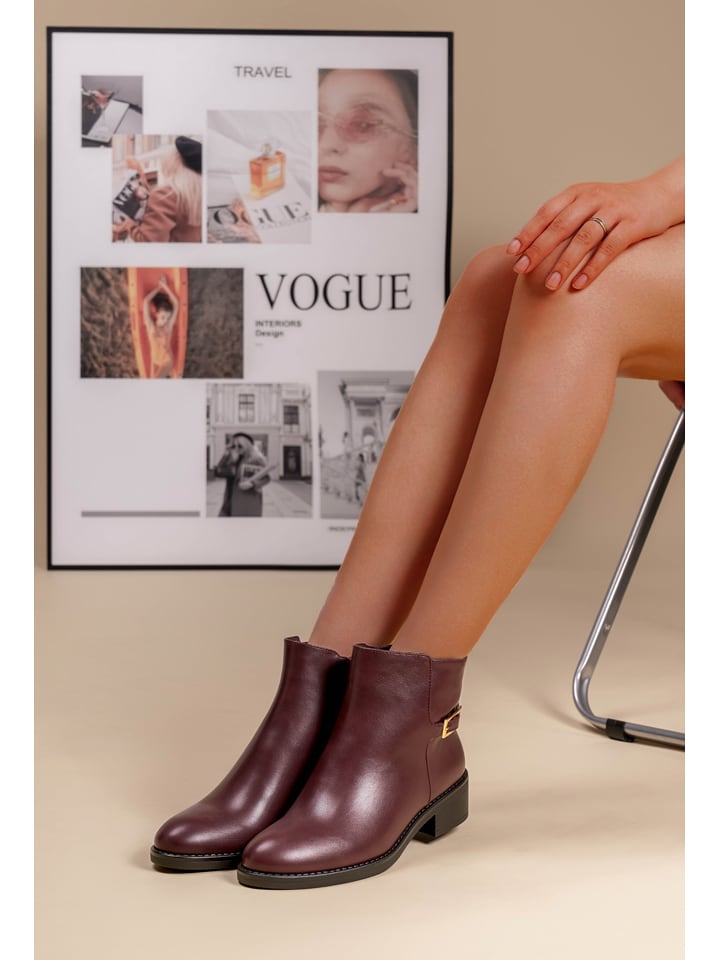 C'M Botki w kolorze czerwonym rozmiar: 38