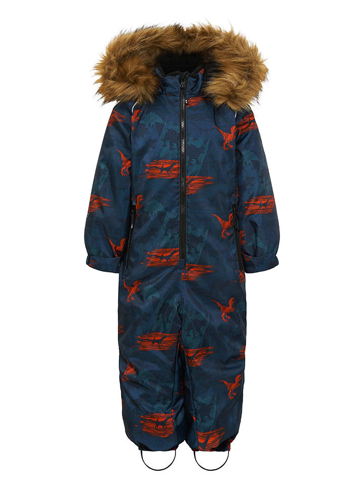 HULABALU Kombinezon zimowy w kolorze granatowo-czerwonym rozmiar: 104