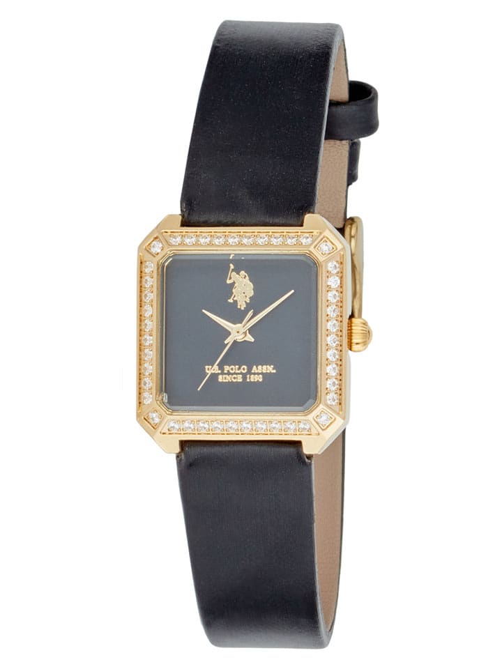 U.S. Polo Assn. Zegarek kwarcowy w kolorze złoto-czarnym rozmiar: onesize