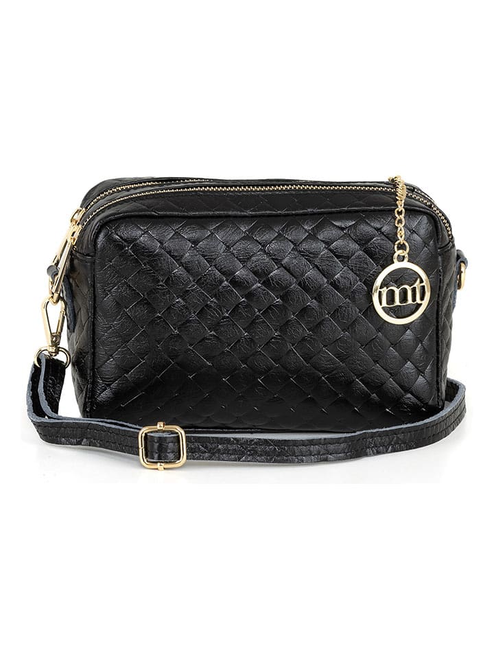 Mia Tomazzi Skórzana torebka "Zavatti" w kolorze czarnym - 23 x 16 x 11 cm rozmiar: onesize