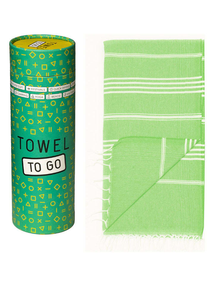 Samimi Chusta hammam w kolorze zielonym - 180 x 100 cm rozmiar: onesize