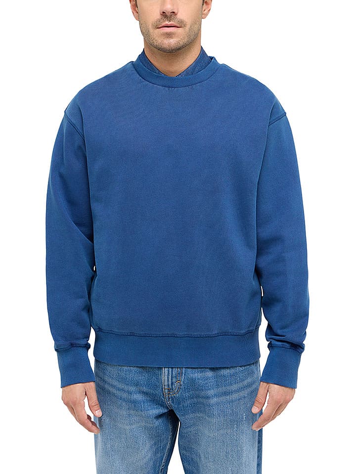 Mustang Bluza w kolorze niebieskim rozmiar: XL