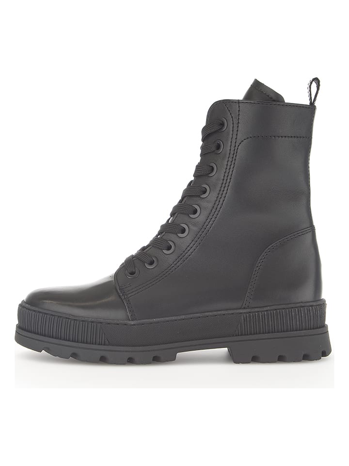 Gabor Skórzane botki w kolorze czarnym rozmiar: 38,5