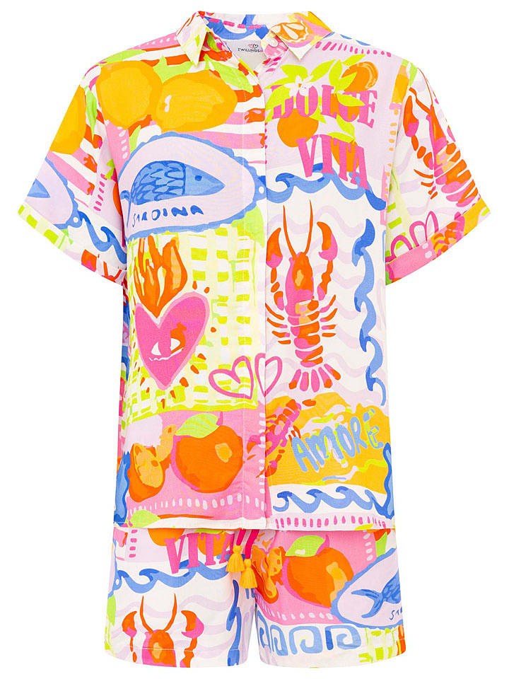 Zwillingsherz 2-częściowy zestaw "Ocean Fruit Mix" ze wzorem rozmiar: S/M