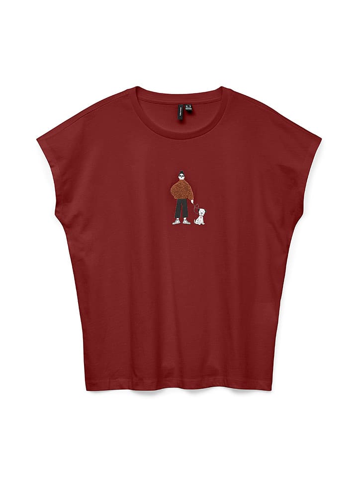 Vero Moda Koszulka w kolorze bordowym rozmiar: XS