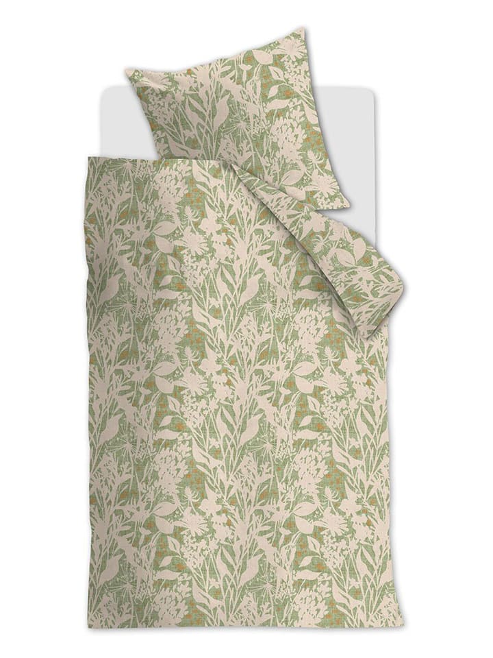 Beddinghouse Komplet pościeli renforcé "Botanical" w kolorze zielonym rozmiar: 155x220 cm